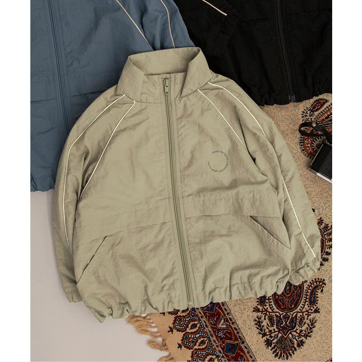 ベージュ | パイピングウィンドブレーカー(セットアップ可) | F.O.Online Store