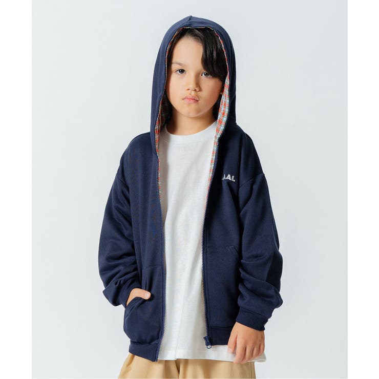 ネイビーブルー | 【AAAL PROD】裏チェックパーカー | F.O.Online Store
