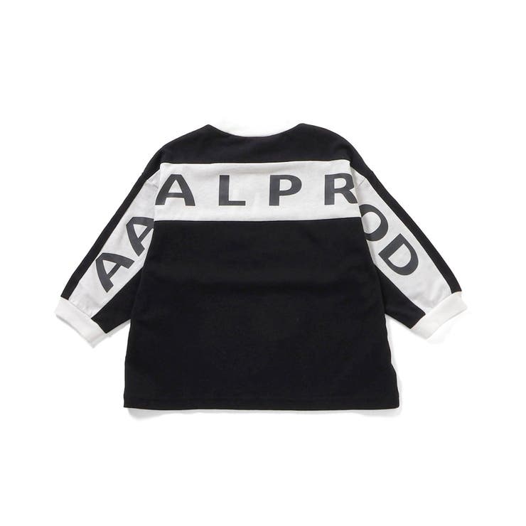 ブラック | 【AAAL PROD】切り替えプリント長袖Tシャツ | F.O.Online Store