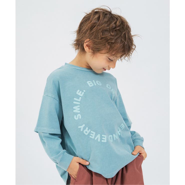 ターコイズブルー | ヴィンテージレイヤード風Tシャツ | F.O.Online Store