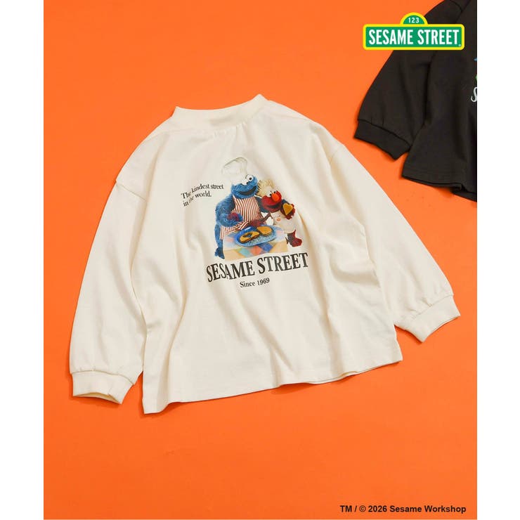 アイボリー | SESAME STREET フォトアート長袖Tシャツ  | F.O.Online Store
