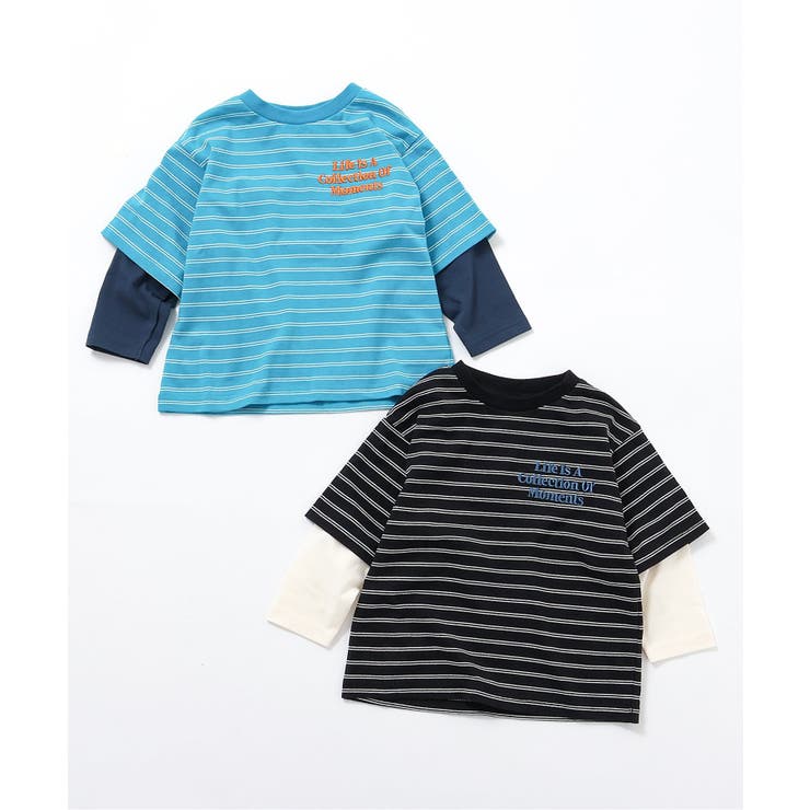 2Pレイヤード風ボーダーロンT | F.O.Online Store | 詳細画像14 