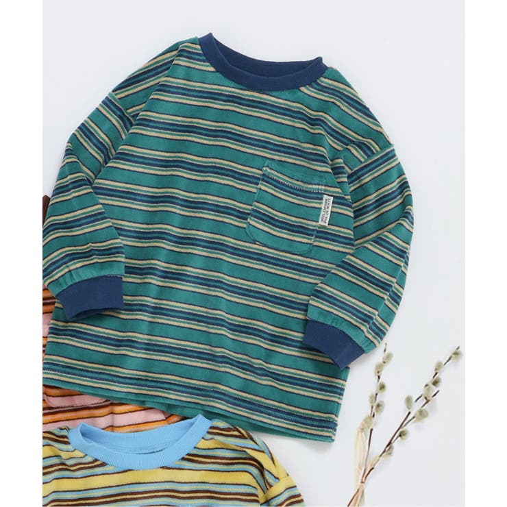 グリーン | ベロアボーダーロンT | F.O.Online Store