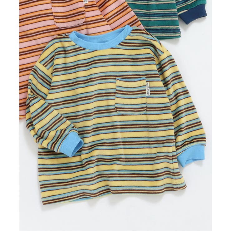 イエロー | ベロアボーダーロンT | F.O.Online Store