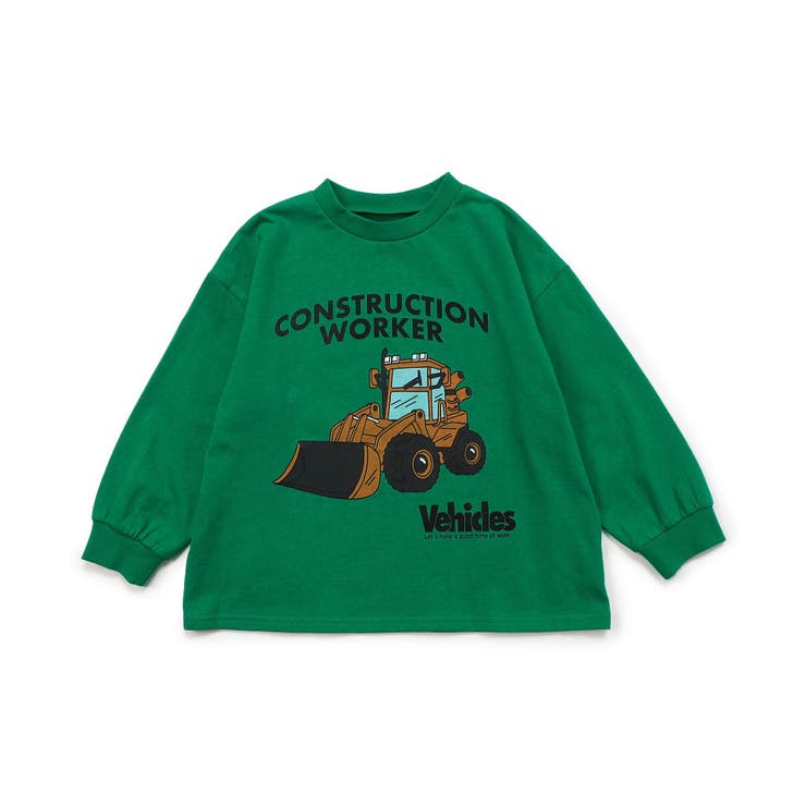 グリーン | WEB限定 3色3柄働く車Tシャツ | F.O.Online Store