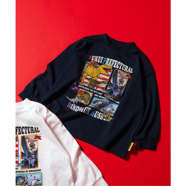 ネイビーブルー | 福井県立恐竜博物館コラボ ロゴモチーフロンT(子ども) | F.O.Online Store