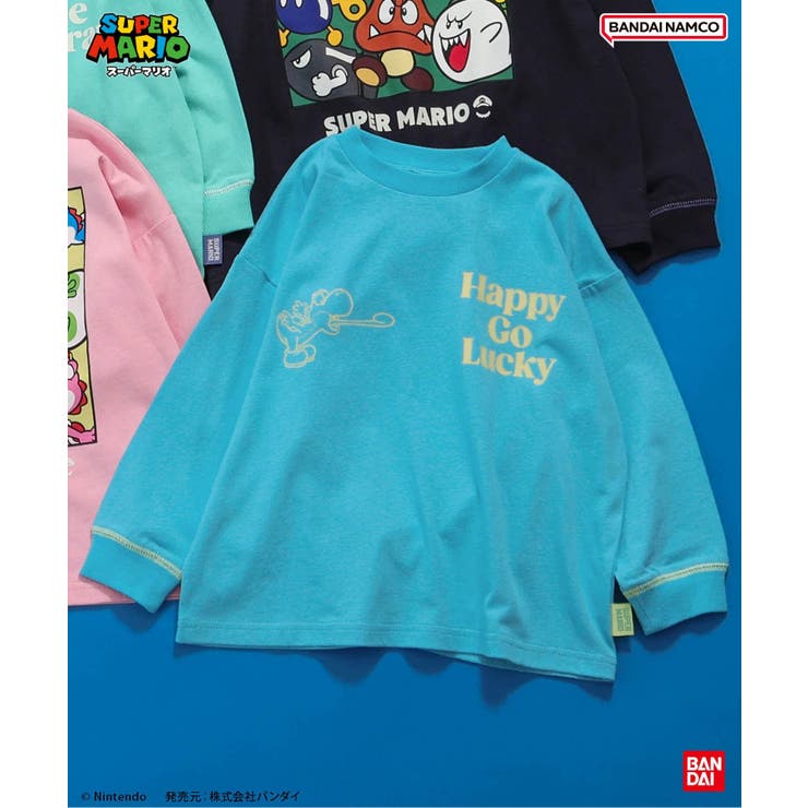 ターコイズブルー | スーパーマリオ ボックスTシャツ | F.O.Online Store