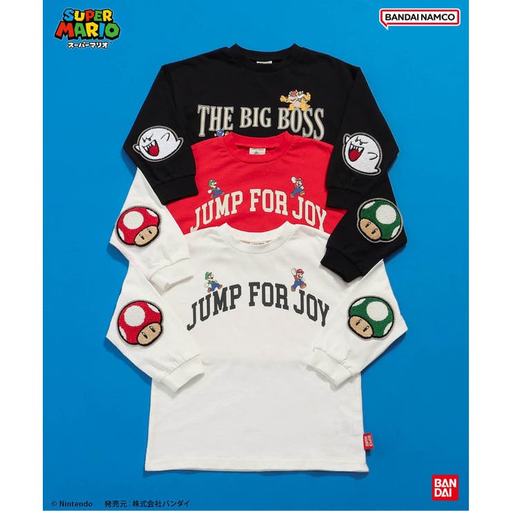 スーパーマリオ エルボーパッチTシャツ | F.O.Online Store | 詳細画像13 
