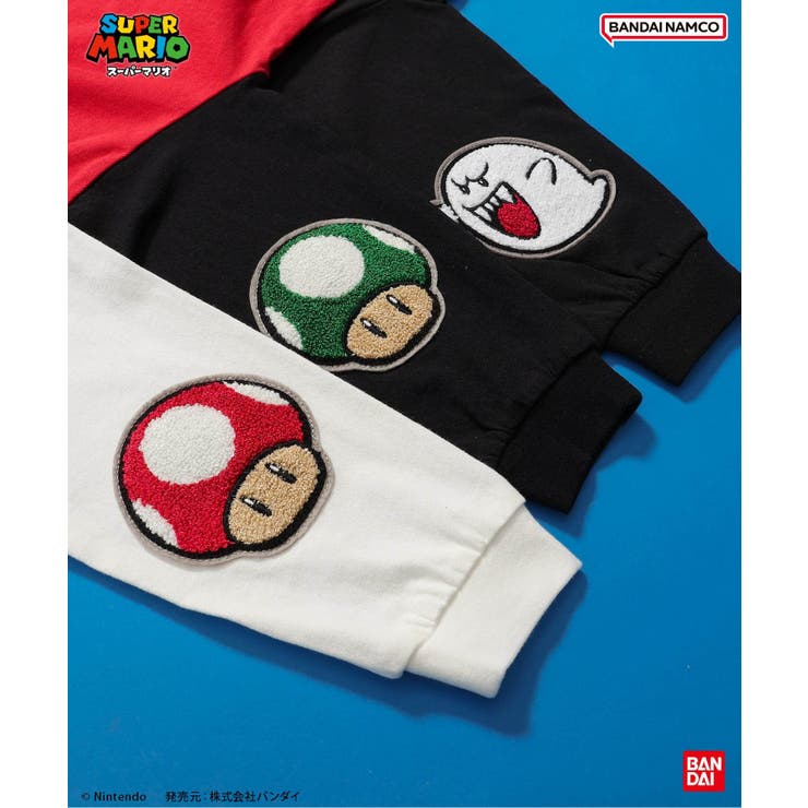 スーパーマリオ エルボーパッチTシャツ | F.O.Online Store | 詳細画像14 