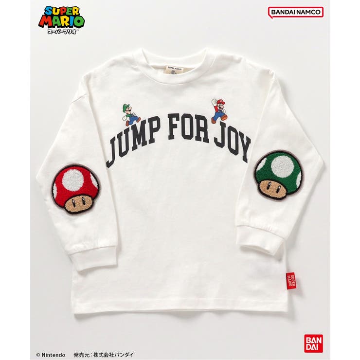スーパーマリオ エルボーパッチTシャツ | F.O.Online Store | 詳細画像4 