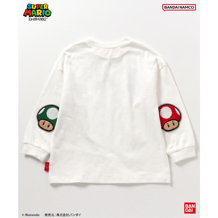 スーパーマリオ エルボーパッチTシャツ | F.O.Online Store | 詳細画像5 