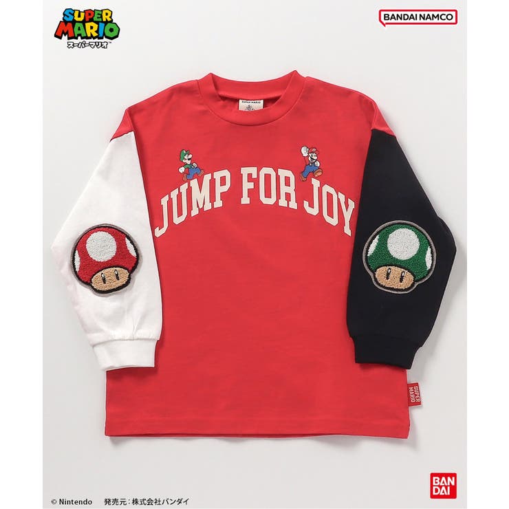 スーパーマリオ エルボーパッチTシャツ | F.O.Online Store | 詳細画像6 