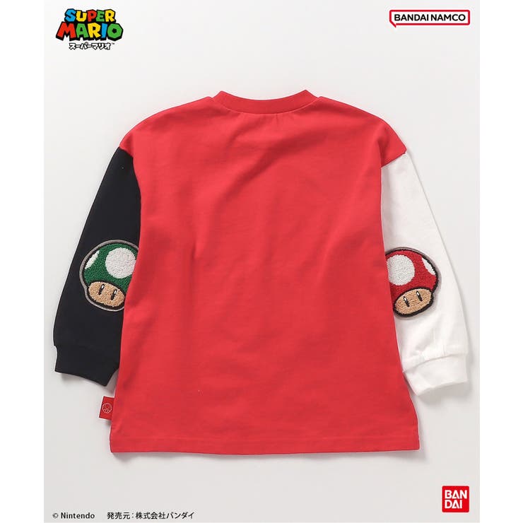 スーパーマリオ エルボーパッチTシャツ | F.O.Online Store | 詳細画像7 