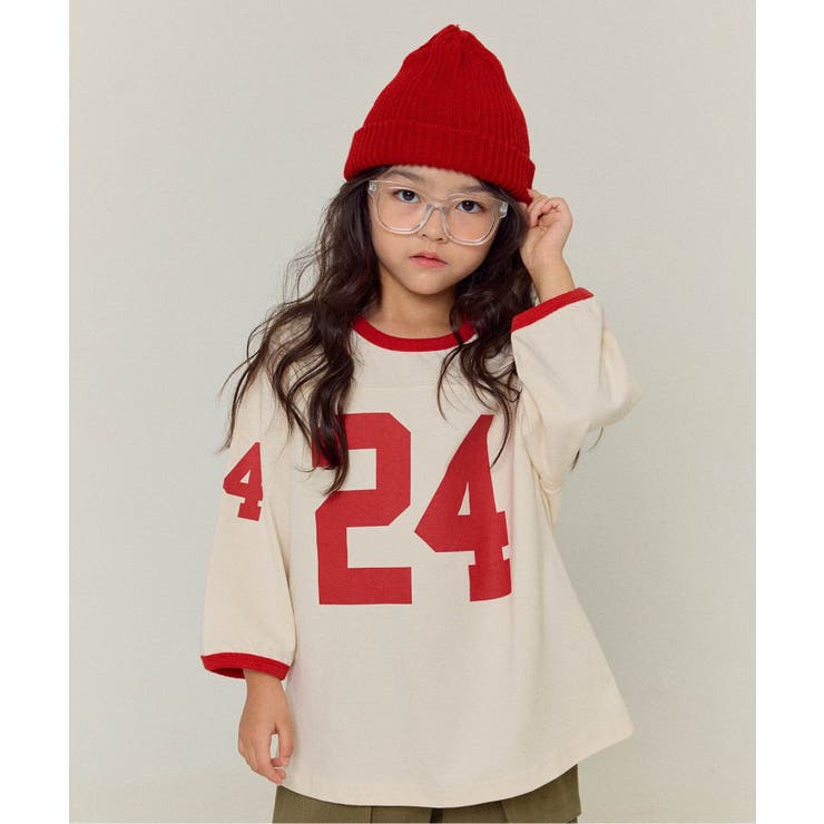 アイボリー | 【WEB限定】 配色ナンバリングTシャツ | F.O.Online Store