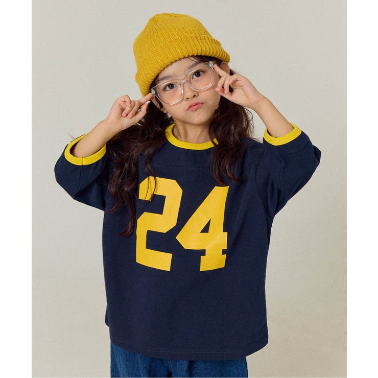 ネイビーブルー | 【WEB限定】 配色ナンバリングTシャツ | F.O.Online Store