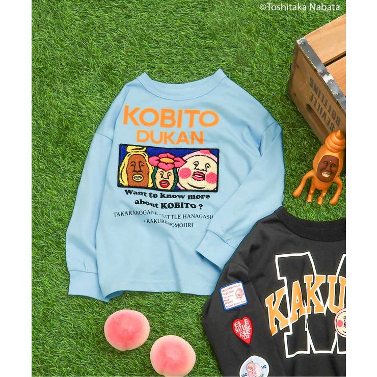 ブルー | こびとづかん ワッペン長袖Tシャツ  | F.O.Online Store
