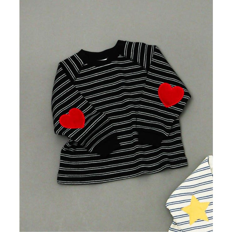 ブラック | 【リンク】エルボーパッチワッフルロンT  | F.O.Online Store