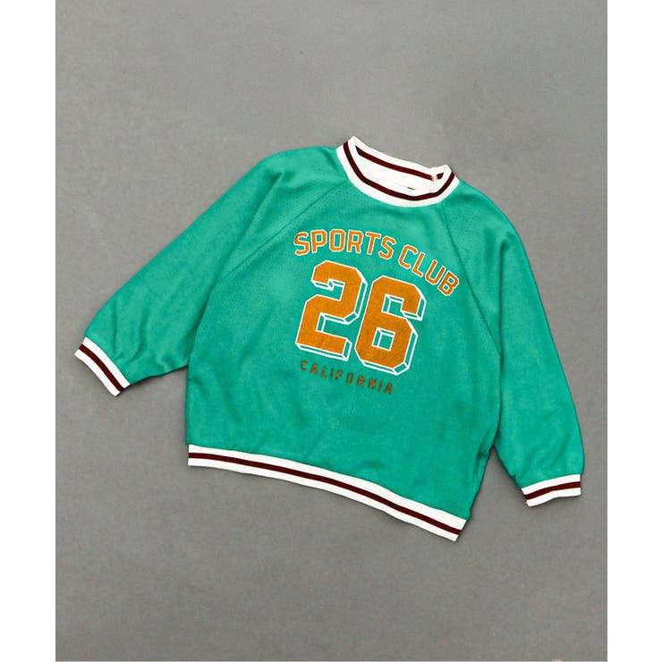 グリーン | 針抜きユニフォーム風ロンT  | F.O.Online Store