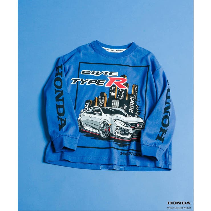 ブルー | 【リンク】Honda ヴィンテージグラフィック長袖Tシャツ  | F.O.Online Store