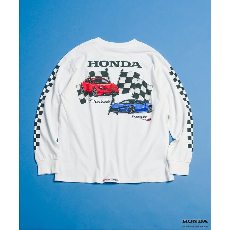 オフホワイト | 【リンク】Honda大人ヴィンテージグラフィック長袖Tシャツ  | F.O.Online Store