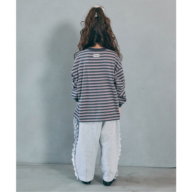 WEB限定  ゆったりシルエット無地・ボーダーTシャツ | F.O.Online Store | 詳細画像15 