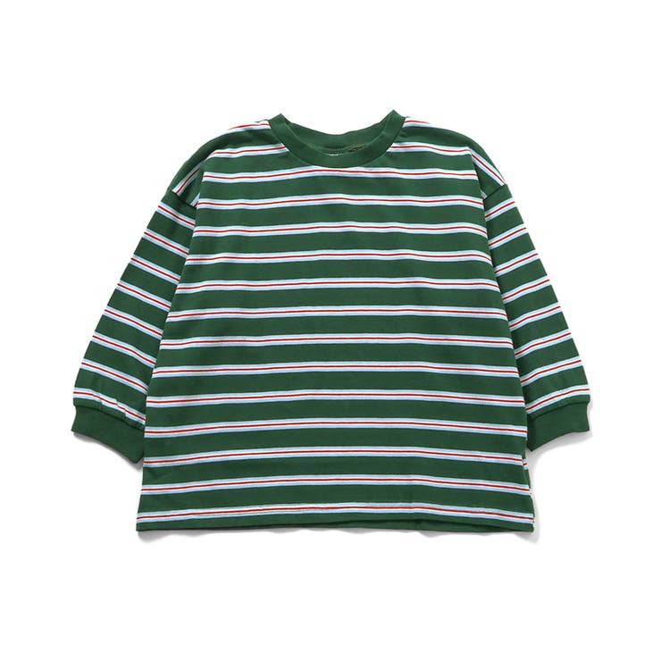 ダークグリーン | WEB限定  ゆったりシルエット無地・ボーダーTシャツ | F.O.Online Store