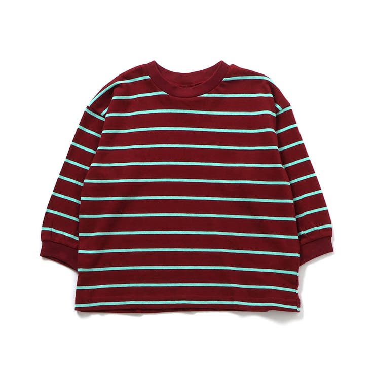 ワインレッド | WEB限定  ゆったりシルエット無地・ボーダーTシャツ | F.O.Online Store