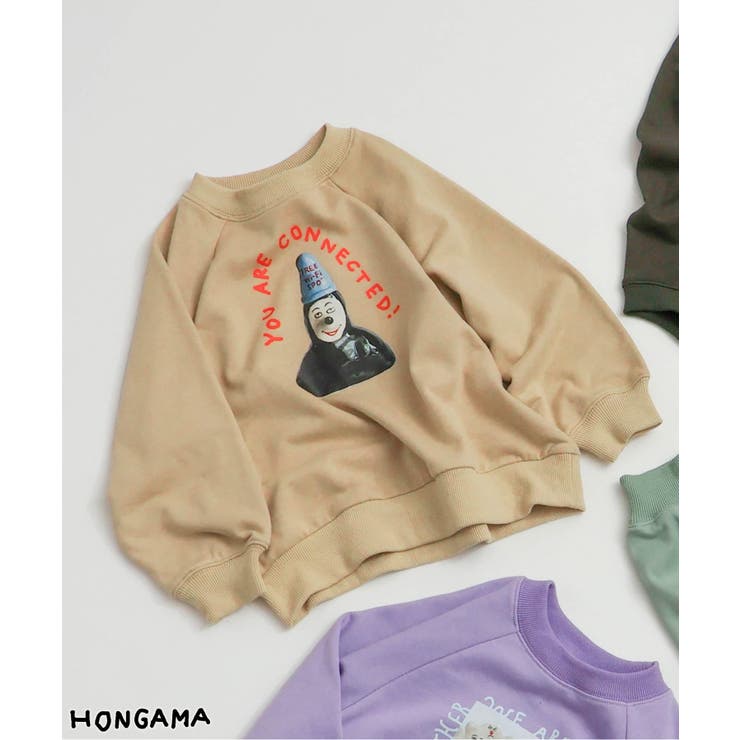 ベージュ | WEB限定【リンク】HONGAMA転写フォトトレーナー  | F.O.Online Store