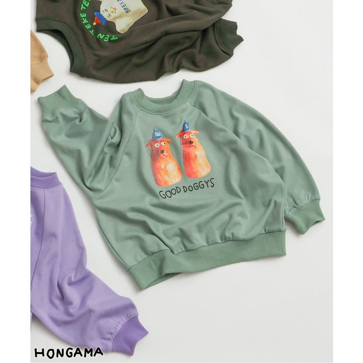 カーキ | WEB限定【リンク】HONGAMA転写フォトトレーナー  | F.O.Online Store