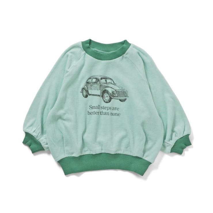 ミント | WEB限定  ゆったりシルエットレトロモチーフパイルトレーナー | F.O.Online Store