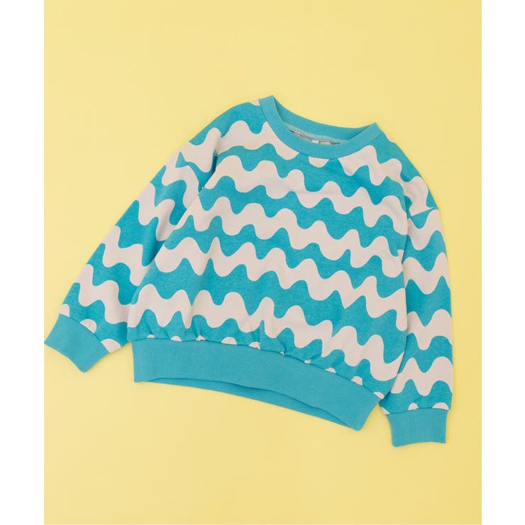 サックス | WEB限定  レトロ総柄トレーナー | F.O.Online Store