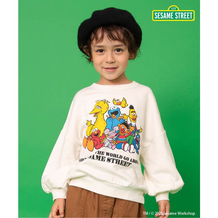 アイボリー | セサミストリート 2色2柄トレーナー | F.O.Online Store