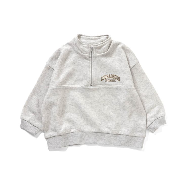 アイボリー | WEB限定  ハーフジップ裏毛トレーナー  | F.O.Online Store