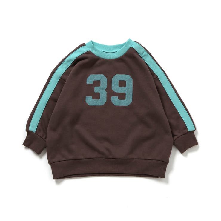 ブラウン | WEB限定  ナンバリング袖ライントレーナー | F.O.Online Store