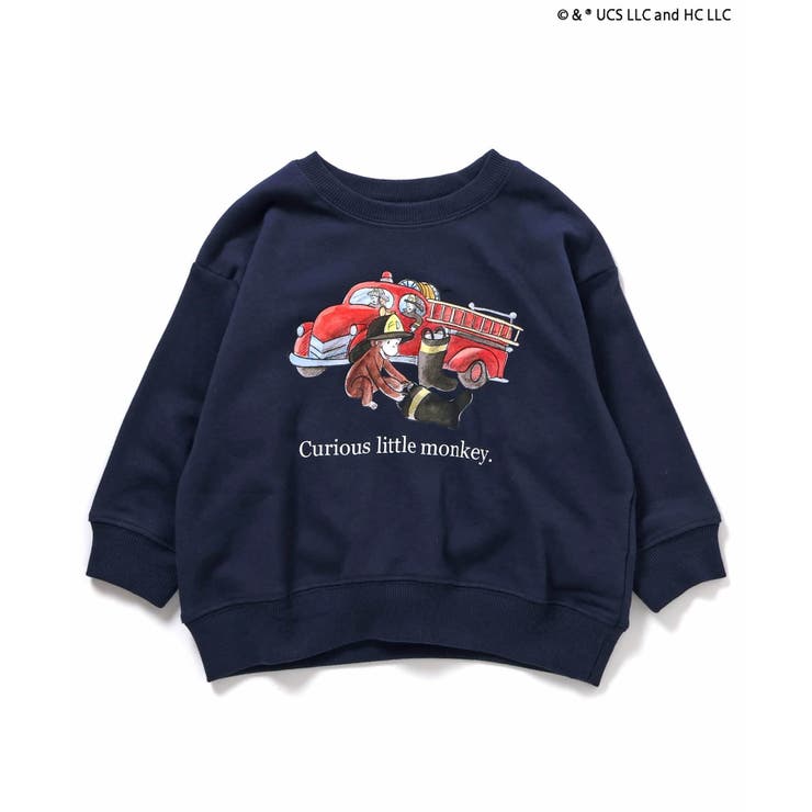 ネイビーブルー | WEB限定  おさるのジョージグラフィックトレーナー  | F.O.Online Store