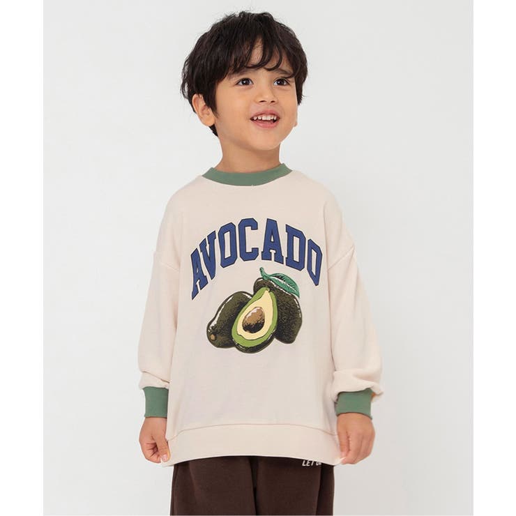 オフホワイト | WEB限定  フードカレッジ３柄トレーナー | F.O.Online Store