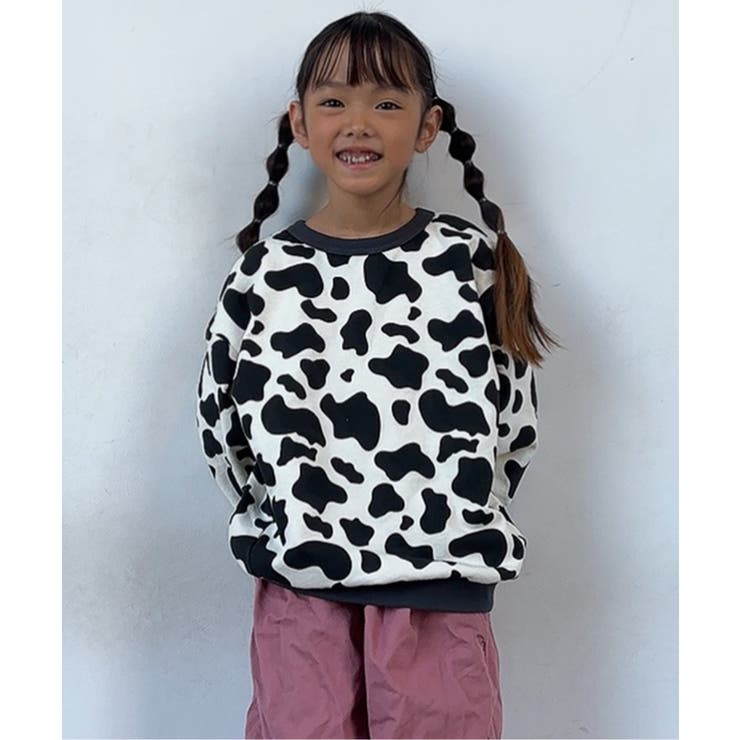 ブラック | 【前後着用OK】どっちも正解 DAISUKI 総柄トレーナー | F.O.Online Store