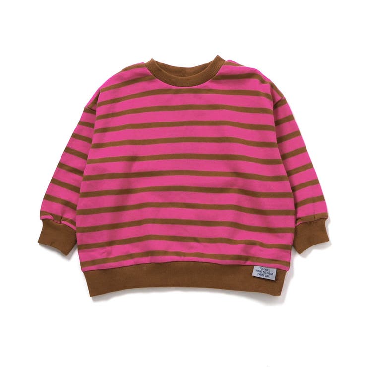 ブラウン | WEB限定 無地ボーダートレーナー | F.O.Online Store