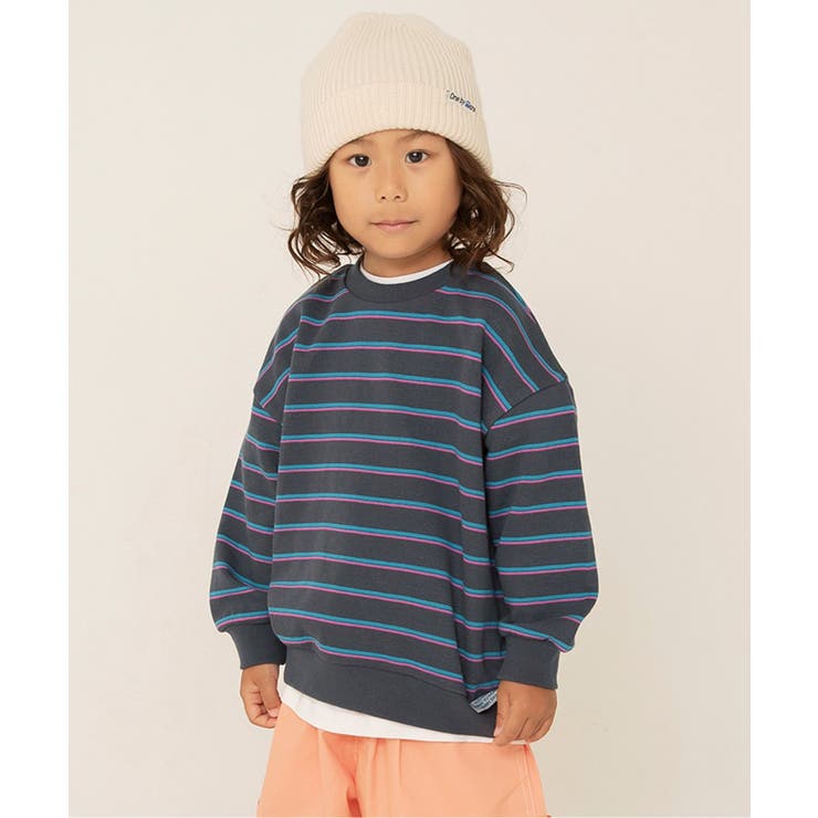 チャコール | WEB限定 無地ボーダートレーナー | F.O.Online Store