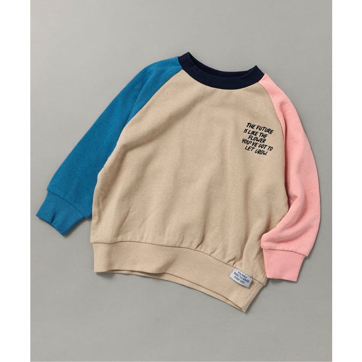 ベージュ | WEB限定 ラグランワンポイントトレーナー | F.O.Online Store