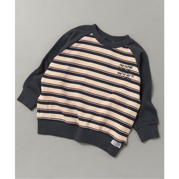 チャコール | WEB限定 ラグランワンポイントトレーナー | F.O.Online Store