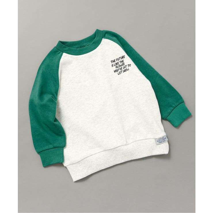 グリーン | WEB限定 ラグランワンポイントトレーナー | F.O.Online Store