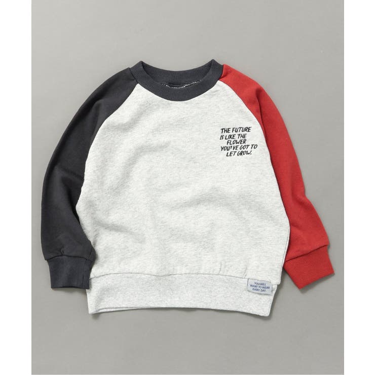 グレー | WEB限定 ラグランワンポイントトレーナー | F.O.Online Store