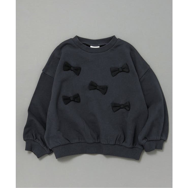 チャコール | WEB限定 リボンモチーフトレーナー | F.O.Online Store