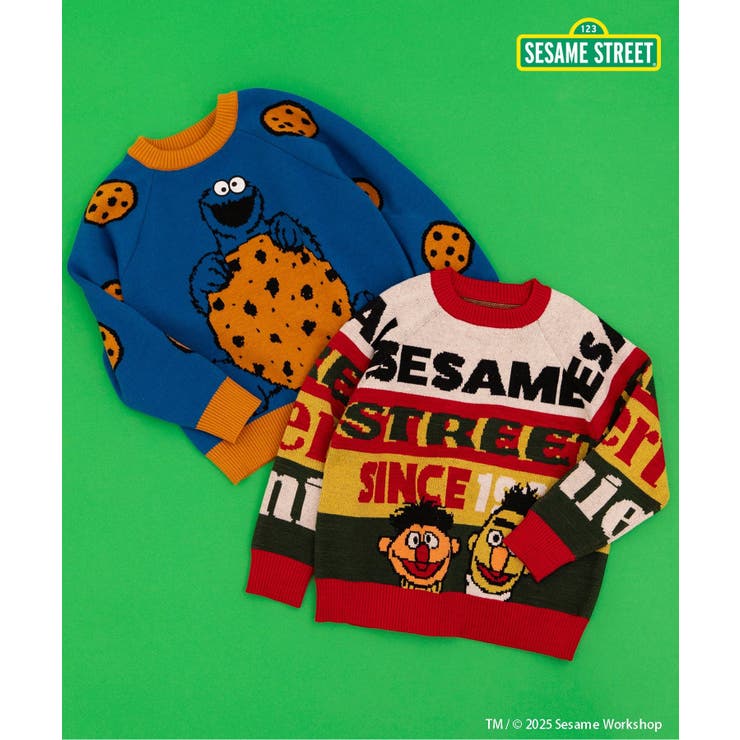 セサミストリート 2色2柄ジャガードセーター | F.O.Online Store | 詳細画像18 