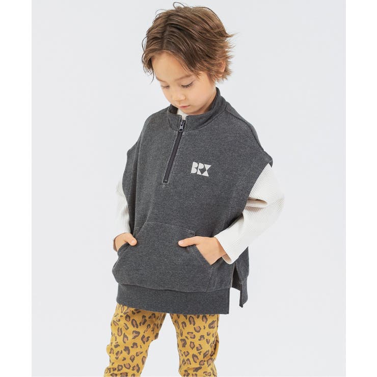 チャコール | ハーフジップベスト | F.O.Online Store