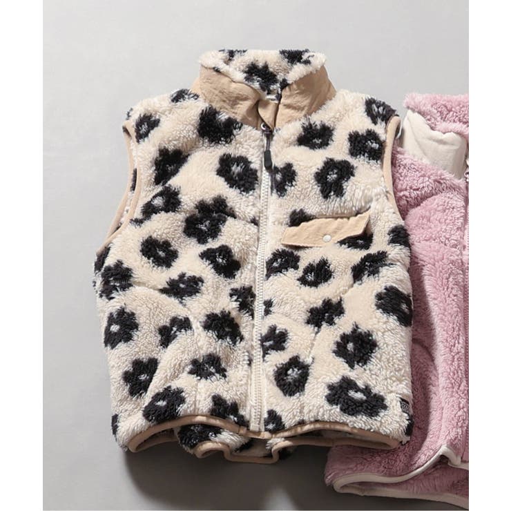 プリーツプリーズ ケーブルプリント柄　ベスト BEAUTY&YOUTH UNITED ARROWS｜ポリエステル フリンジ ベスト