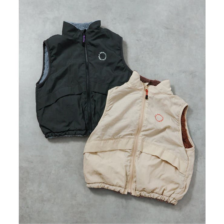 リバーシブルフリースベスト  洗濯機で洗える | F.O.Online Store | 詳細画像17 