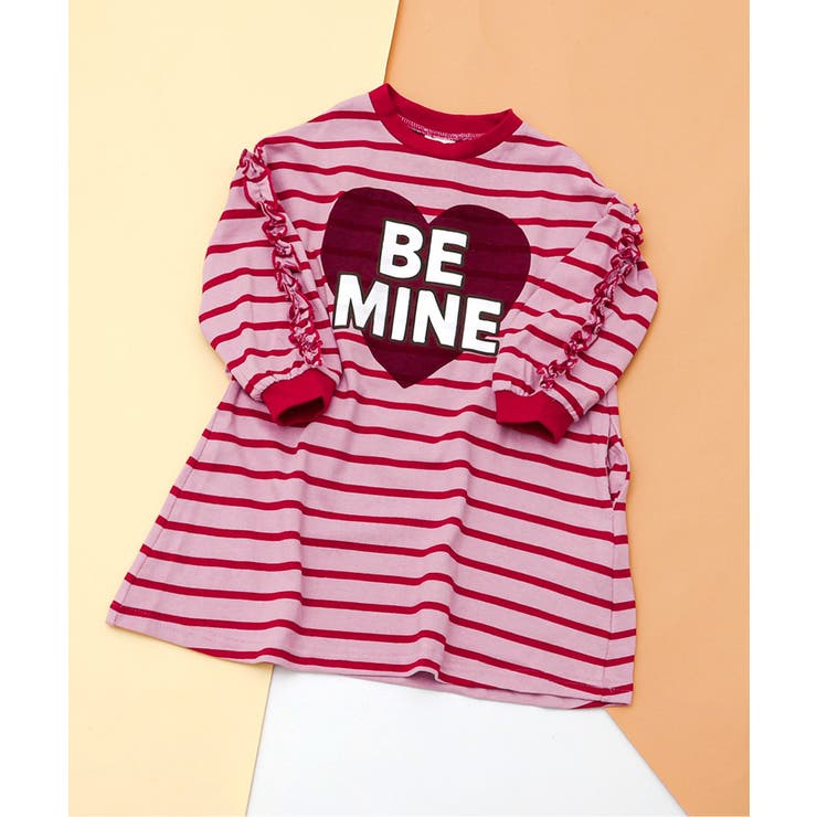 ピンク | 【リンク】ボーダー袖フリルワンピース | F.O.Online Store