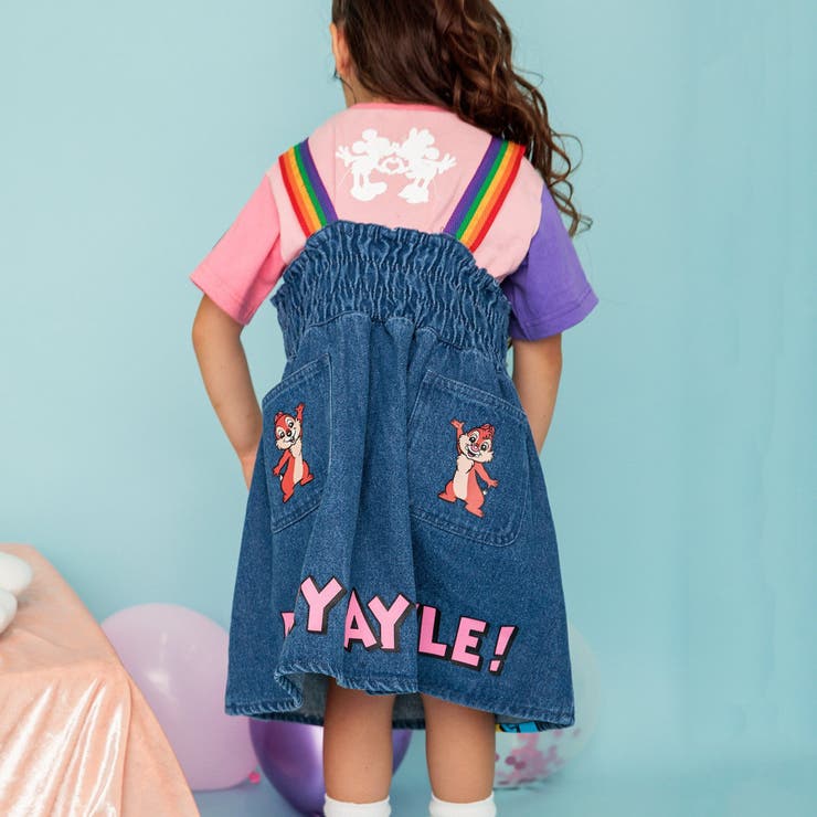ディズニーキャラクター レインボージャンスカ キッズ服 ディズニーキャラクターレインボージャンスカ キッズ服